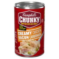 Campbell's Chunky Creamy Chicken Bacon Carbonara Soup, 18.8 oz, 18.8 Ounce