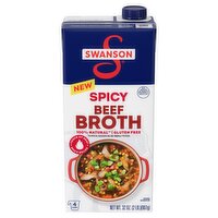 Swanson Spicy Beef Broth, 32 oz