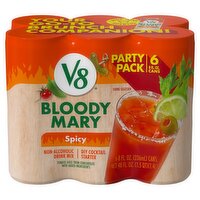 V8 Spicy Bloody Mary Non-Alcoholic Drink Mix Party Pack, 8 fl oz, 6 count