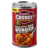 Campbell's Chunky Texas-Style BBQ Burger with Natural Smoke Flavor Soup, 18.8 oz