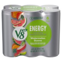 V8 Plus Watermelon Guava Energy Beverage, 8 fl oz, 6 count