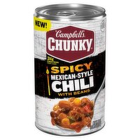 Campbell's Chunky Spicy Mexican-Style Chili with Beans Soup, 19 oz