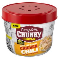 Campbell's Chunky Bowls White Bean Chicken Chili with White Meat Chicken, 15.25 oz