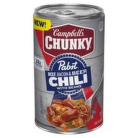 Campbell's Chunky Pabst Beef, Bacon & Beer Chili with Beans, 19 oz