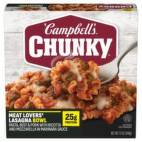 Campbell's Chunky Meat Lovers' Lasagna Bowl, 12 oz