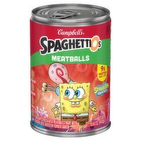 Campbell's SpaghettiOs Spongebob Squarepants Fun Shapes Pasta with Meatballs, 15.6 oz