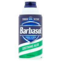 Barbasol Soothing Aloe Shaving Cream, 10 oz