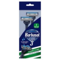 Barbasol Classic 3 Disposable Razors, 2 count