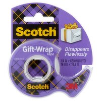 Scotch® Gift-Wrap Tape, 3/4 in. x 650 in., 1 Dispenser/Pack, 1 Each