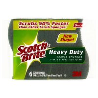 Scotch-Brite Heavy Duty Scrub Sponges, 6 count, 6 Each