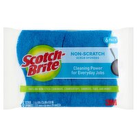 Scotch-Brite® Non-Scratch Scrub Sponge, 6/Pack, 6 Each