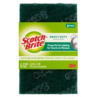 Scotch-Brite® Heavy Duty Scour Pad, 6/Pack, 6 Each