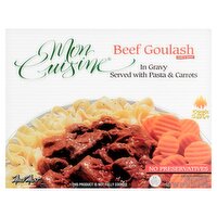 Meal Mart Mon Cuisine Beef Goulash in Gravy Served with Pasta & Carrots, 16 oz