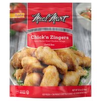 Meal Mart Chick'n Zingers Spicy Batter Fried Chicken Wings, 32 oz