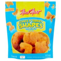 Meal Mart Chick'n Turkey Shapes Chicken & Turkey Breast Nugget Shaped Patties, 32 oz