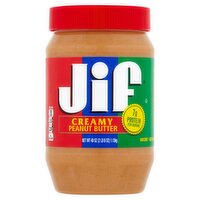 Jif Creamy Peanut Butter, 40 oz