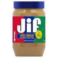 Jif Extra Crunchy Peanut Butter, 40 oz, 40 Ounce