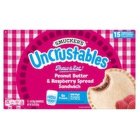 Smucker's UnCrustables Peanut Butter & Raspberry Spread Sandwich, 2 oz, 15 count