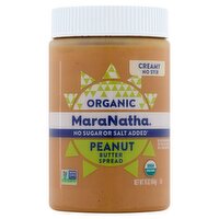 MaraNatha Organic Creamy Peanut Butter Spread, 16 oz