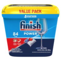 Finish Powerball Power Automatic Dishwasher Detergent, 84 count, 34.1 oz