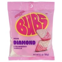 Bubs Sour Diamond Strawberry Vanilla Candy, 5.5 oz