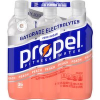 Propel Zero Sugar Electrolyte Water Beverage Peach 16.9 Fl Oz, 6 Count