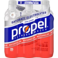 Propel Zero Sugar Electrolyte Water Beverage Watermelon 16.9 Fl Oz 6 Count, 101.4 Fluid ounce