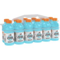 Gatorade Zero Zero Sugar Thirst Quencher Glacier Freeze 12 Fl Oz, 12 Count