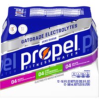 Propel Zero Sugar Electrolyte Water Beverage Variety 16.9 Fl Oz, 12 Count