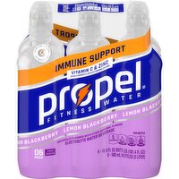 Propel Immune Support Zero Sugar Electrolyte Water Beverage Lemon Blackberry 16.9 Fl Oz 6 Count