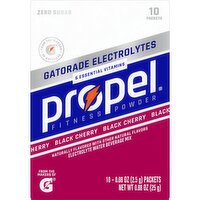 Propel Zero Sugar Electrolyte Water Beverage Mix Black Cherry 0.08 Oz, 10 Count