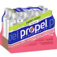 Propel Energy Boost Electrolyte Water Beverage Passionfruit Guava 16.9 Fl Oz 12 Count
