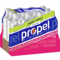 Propel Re-Energize Energy Boost Electrolyte Water Raspberry With Green Tea 16.9 Fl Oz 12 Count