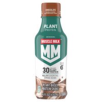 Muscle Milk Chocolate Plant-Based Protein Shake, 14 fl oz