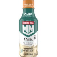Muscle Milk Plant Based Protein Shake Caramel Vanilla 14 Fl Oz