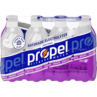 Propel Zero Sugar Electrolyte Water Beverage Grape 12 Fl Oz, 8 Count
