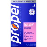 Propel Electrolytes Water Beverage Mix Raspberry Lemonade 20 Oz x 8 Count