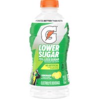 Gatorade Lower Sugar Electrolyte Beverage Lemonade 28 Fl Oz, 28 Fluid ounce