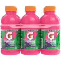 Gatorade Lower Sugar Electrolyte Beverage Rain Berry 12 Fl Oz, 6 Count, 72 Fluid ounce