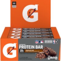 Gatorade Protein Bar Chocolate Chip 2.8 Oz 12 Count