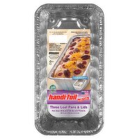 HANDI FOIL LOAF PAND & LIDS 3CT, 3 Each