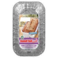 HANDI FOIL MINI LOAF PANS 5CT, 5 Each