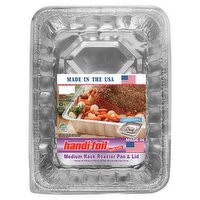 HANDI FOIL MEDIUM RACK ROASTER PAN & LID