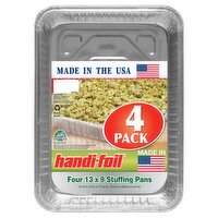 HANDI FOIL 13 X 9 STUFFING PANS 4CT