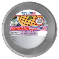 Handi-Foil Heavy Duty Pie Pan & Lid Sets, 2 count