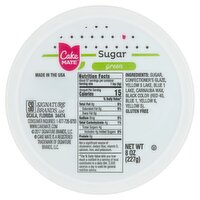 Cake Mate Green Sugar, 8 oz