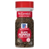 McCormick Coarse Ground Black Pepper, 3.12 oz, 3.12 Ounce