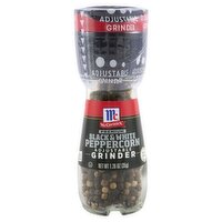 McCormick Premium Black & White Peppercorn Adjustable Grinder, 1.26 oz, 1.26 Ounce