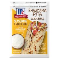 McCormick Shawarma Pita with Garlic Sauce Seasoning & Sauce Mixes, 1.37 oz