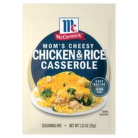 McCormick Mom's Cheesy Chicken & Rice Casserole Seasoning Mix, 1.25 oz